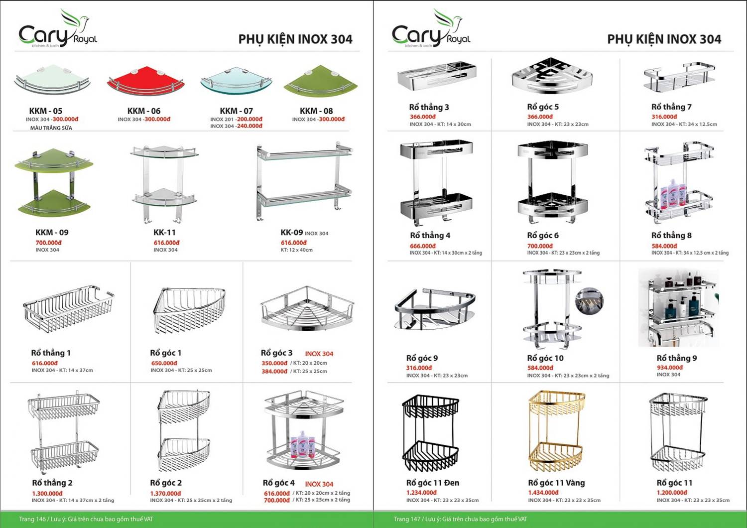 Thiết bị vệ sinh CARY ROYAL Catalogue và Bảng giá mới nhất 2024 - 2025 /Page 74